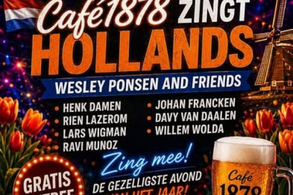 Cafe 1878 Leunen Zingt Hollands met Wesley Ponsen & Friends