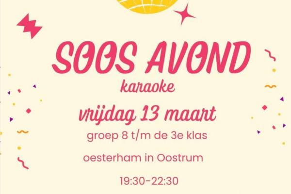 Soos Avond met Karaoke bij D'n Oesterham