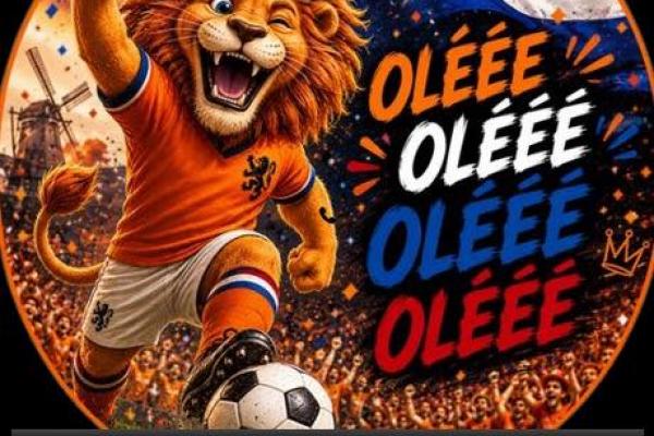 WK Voetbal Nederland - Tunesie bij Cafe-zaal De Gouwe Leeuw
