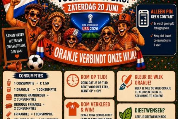 Samen Nederland - Zweden kijken op het WK Voetbal in de Brabander