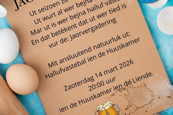 Jaarvergadering De Spurriemok Oirlo in De Linde, aansluitend Halluf Vastebal