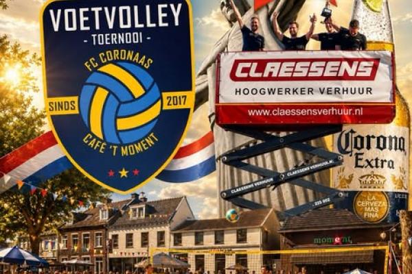 Beachvoetvolleytoernooi Het Moment FC Coronaas 2026