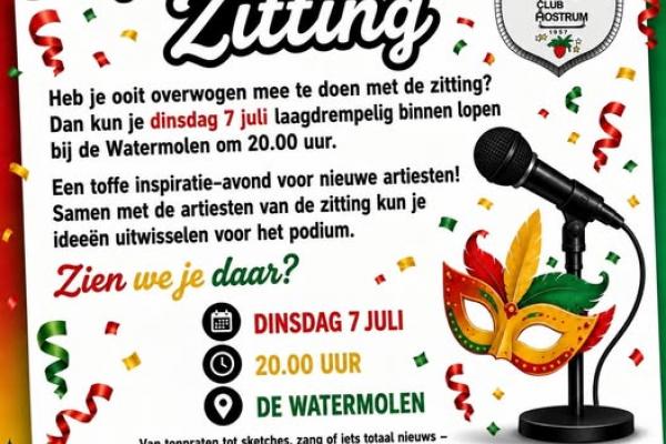 Inspiratie-Avond Zitting CV De Karklingels Oostrum