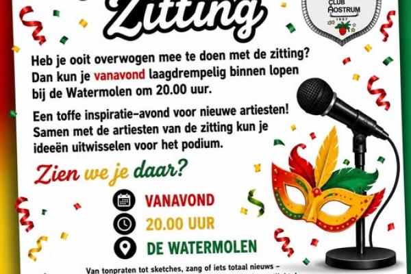 Inspiratie-avond Zitting CV De Karklingels Oostrum