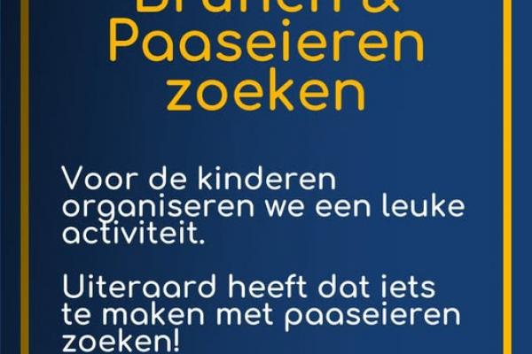 Paasbrunch en Paaseieren zoeken Bij Nijholt Veulen