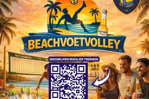 Beachvoetvolleytoernooi Het Moment FC Coronaas 2026