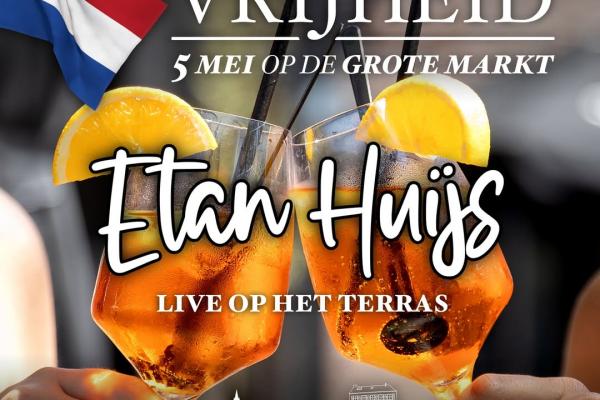 5 mei Bevrijdingsdag 2026 op de Grote Markt met Etan Huijs