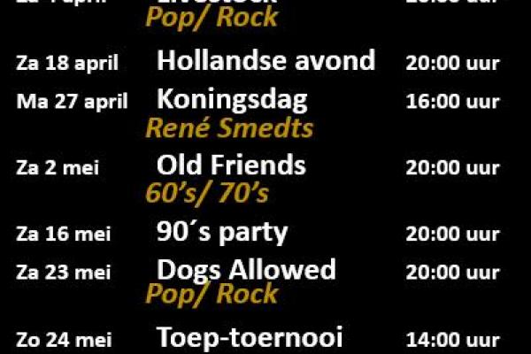 Koningsdag met Rene Smedts bij Café-zaal De Gouwe Leeuw