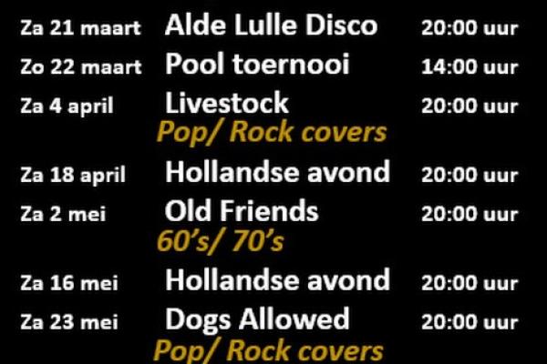 Alde Lulle Disco bij Café-zaal De Gouwe Leeuw