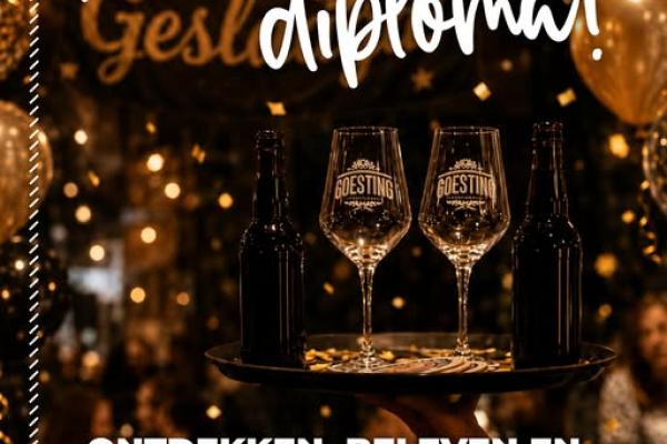 Proosten op je Diploma bij Goesting