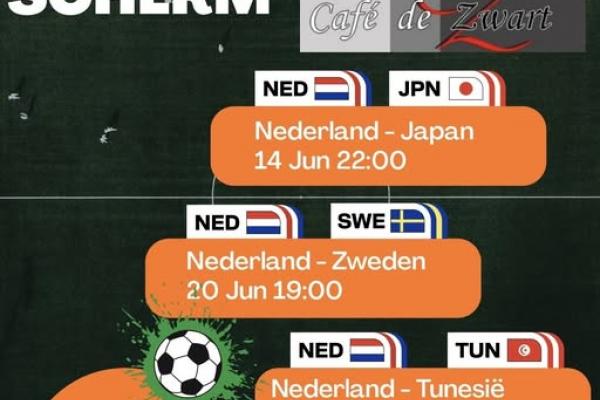WK Voetbal Nederland - Japan bij Cafe De Zwart Blitterswijck