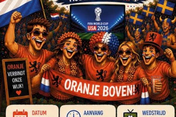 Samen Nederland - Zweden kijken op het WK Voetbal in de Brabander