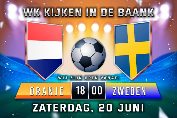 WK Voetbal kijken in De Baank Leunen