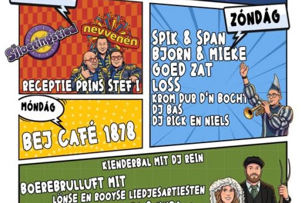 Carnavalsprogramma CV 't Knölleke Leunen 2026