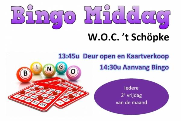 Bingo Middag bij WOC 't Schöpke Veltum