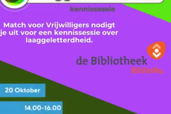 Kennissessie Laaggeletterdheid bij Match