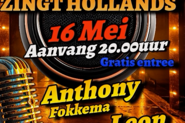 Cafe 1878 zingt Hollands  bij Cafe 1878 Leunen