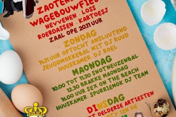 Carnavalsprogramma 2026 De Spurriemök Oirlo