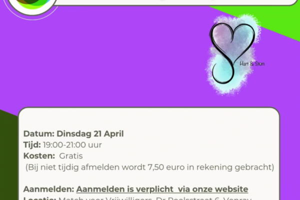 Training Maskers op je Plek Match