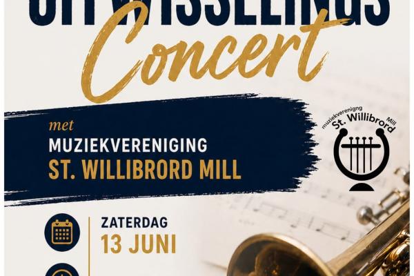 Uitwisselingsconcert Muziekvereniging OLVG Holthees-Smakt