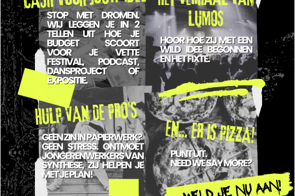 Informatiebijeenkomst voor jongeren van 12 t/m 22 jaar "Fix Je Plan! En Scoor Budget Voor Je Vette Idee!"