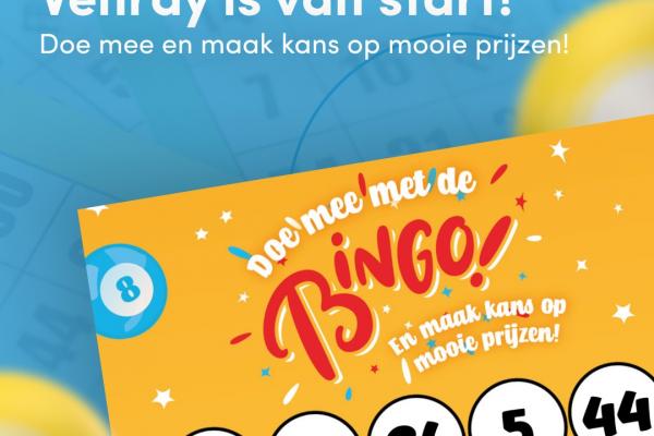 Bingoactie in centrum Venray in de maand mei